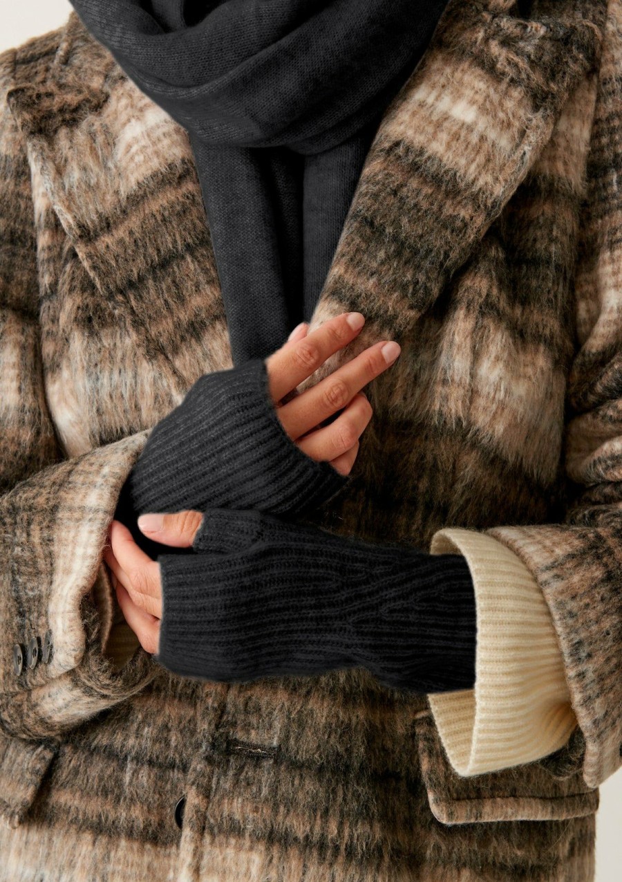 Accessories Loop Cashmere | Cashmere Mitt In Black