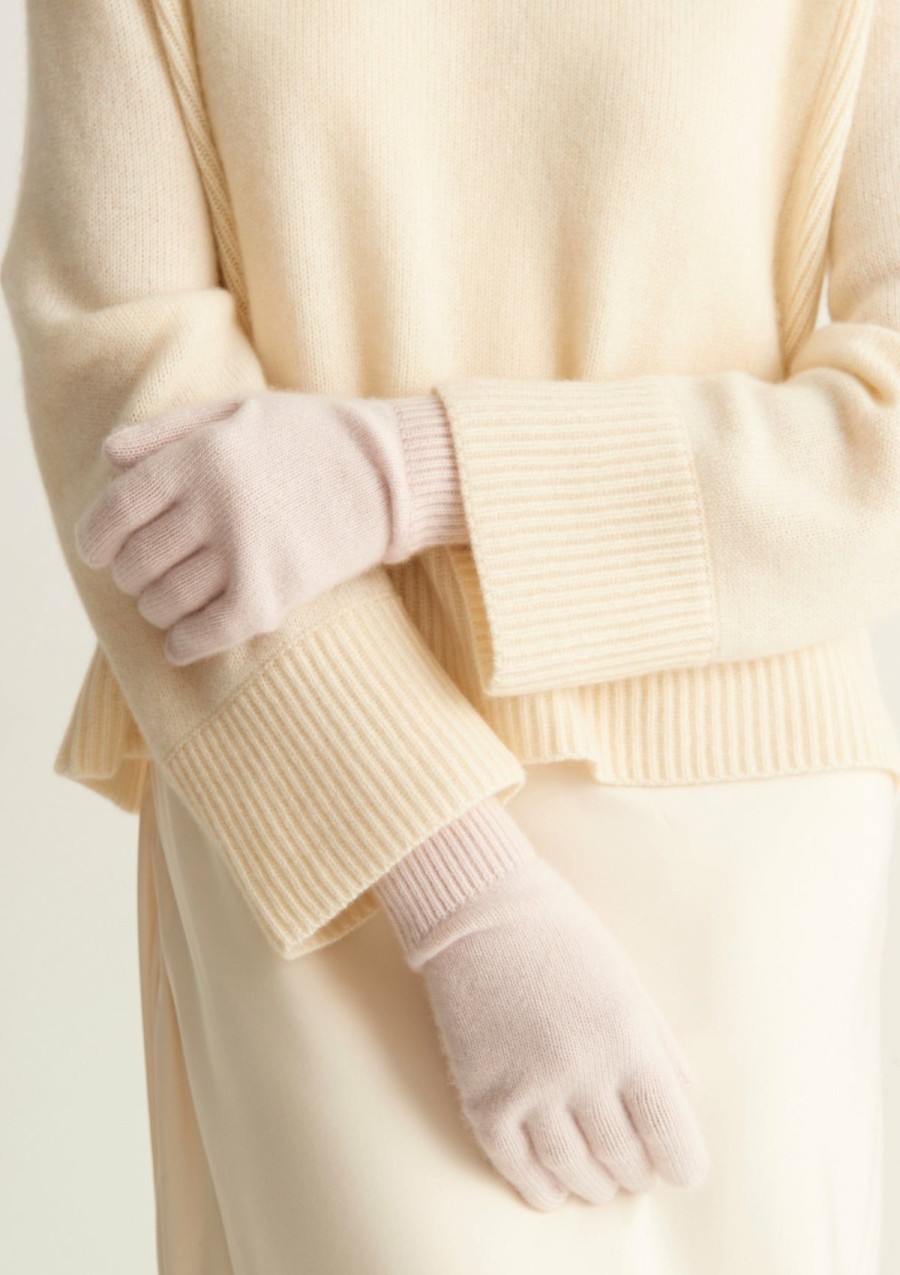 Accessories Loop Cashmere | Cashmere Glove In Ballet Pink