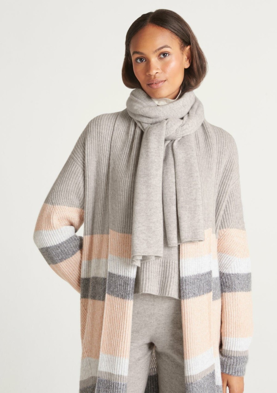 Accessories Loop Cashmere | Lofty Cashmere Scarf In Foggy Grey