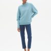 Women Loop Cashmere | Lofty Cashmere Batwing Sweater In Glacier Blue