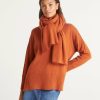 Accessories Loop Cashmere | Cashmere Lofty Blanket Scarf In Ginger Orange