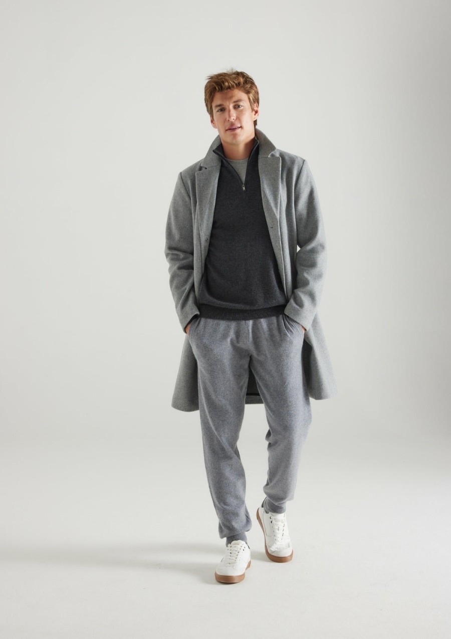 Men Loop Cashmere | Mens Cashmere Jogger In Derby Grey