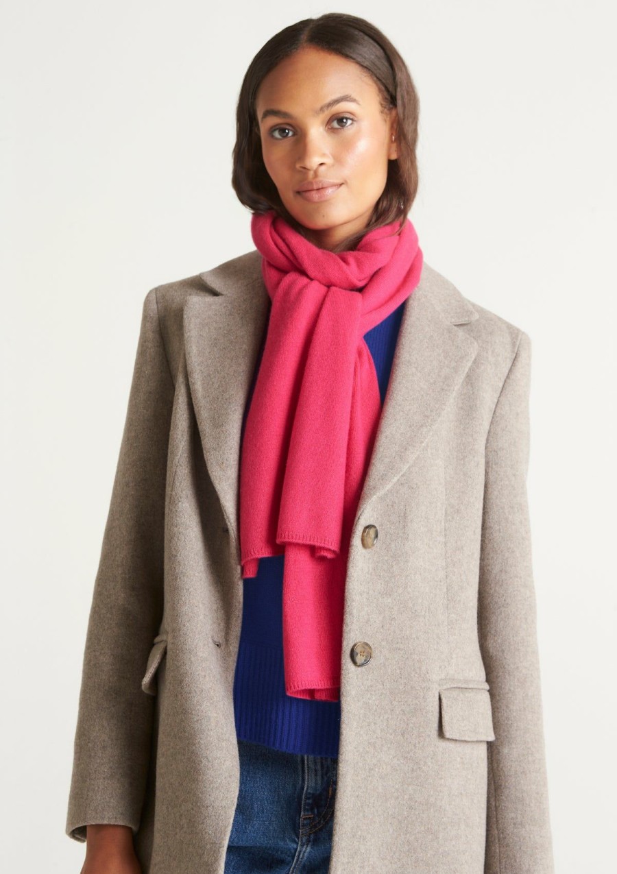 Accessories Loop Cashmere | Lofty Cashmere Scarf In Cherry Pink