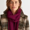 Accessories Loop Cashmere | Cashmere Lofty Blanket Scarf In Barolo Red