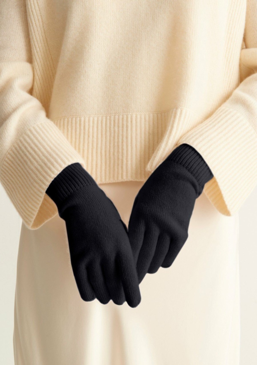 Accessories Loop Cashmere | Cashmere Glove In Black