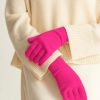 Accessories Loop Cashmere | Cashmere Glove In Cherry Pink