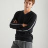 Men Loop Cashmere | Mens Cashmere V Neck Sweater In Black