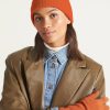 Accessories Loop Cashmere | Cashmere Beanie In Ginger Orange