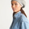 Accessories Loop Cashmere | Cashmere Beret In Foggy Grey