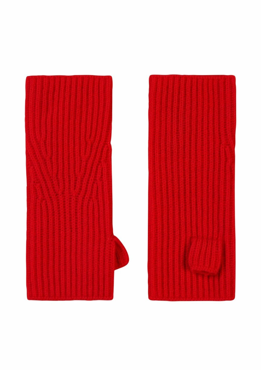 Accessories Loop Cashmere | Cashmere Mitt In Postbox Red