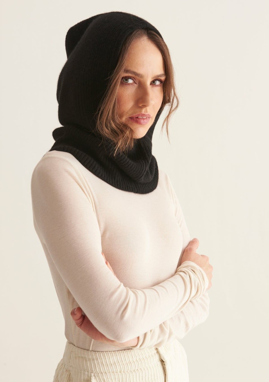 Accessories Loop Cashmere | Cashmere Hood In Black