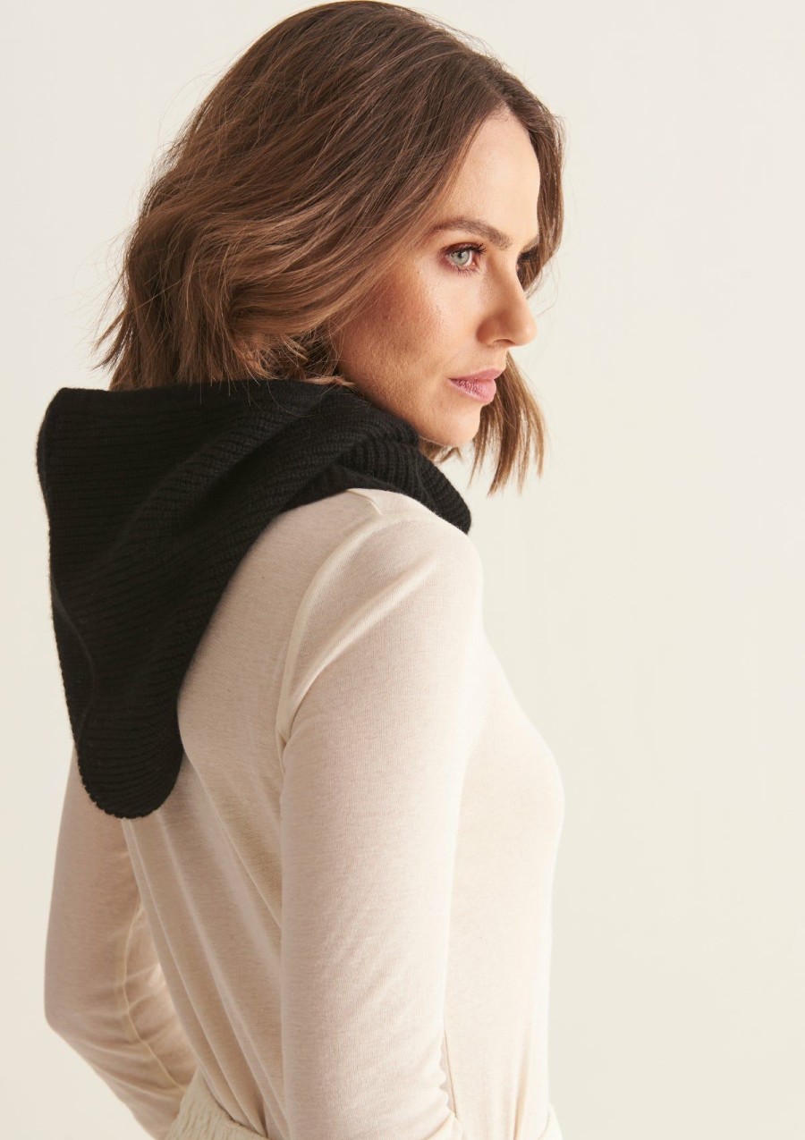 Accessories Loop Cashmere | Cashmere Hood In Black