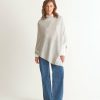 Accessories Loop Cashmere | Cashmere Poncho In Foggy Grey