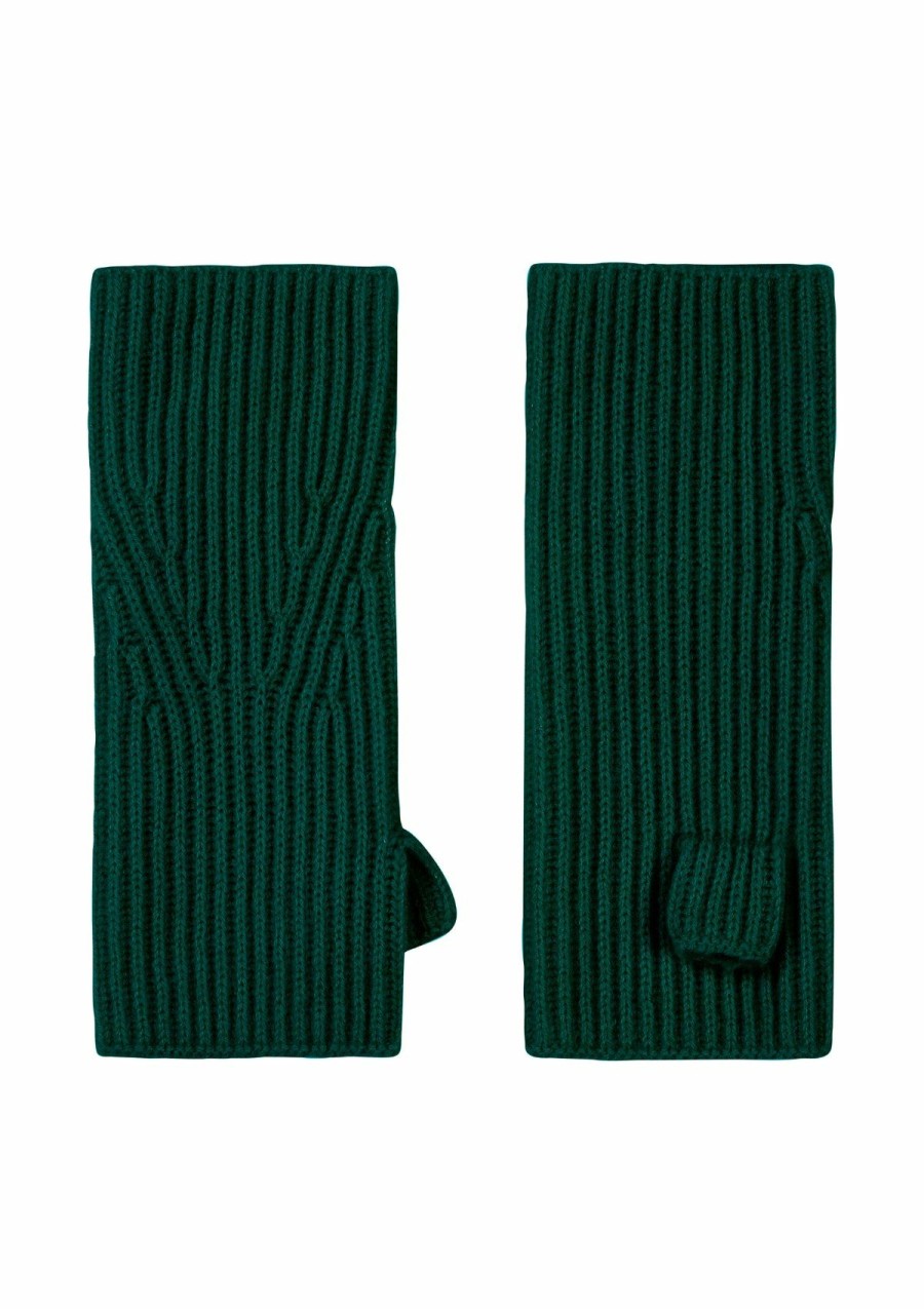 Accessories Loop Cashmere | Cashmere Mitt In Bottle Green