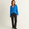 Women Loop Cashmere | Lofty Cashmere Cardigan In Jetstream Blue