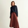 Women Loop Cashmere | Cropped Cashmere Sweatshirt In Black