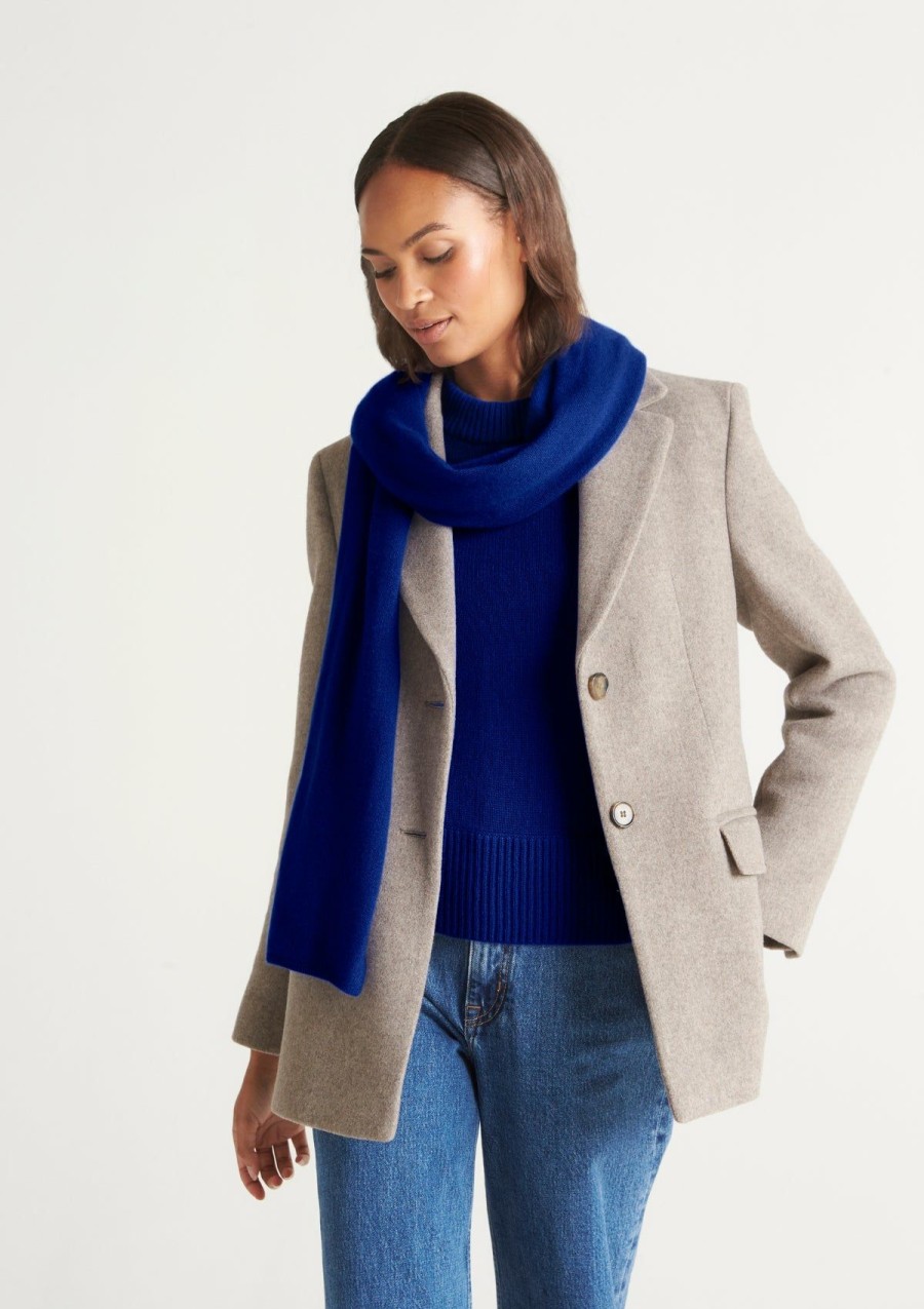 Accessories Loop Cashmere | Lofty Cashmere Scarf In Midnight Blue