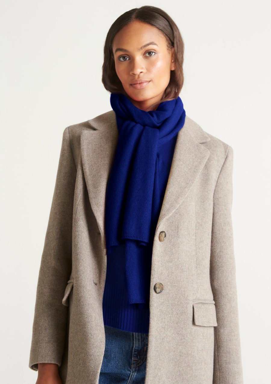 Accessories Loop Cashmere | Lofty Cashmere Scarf In Midnight Blue