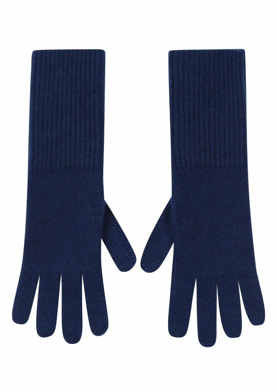 Accessories Loop Cashmere | Cashmere Glove In Midnight Blue