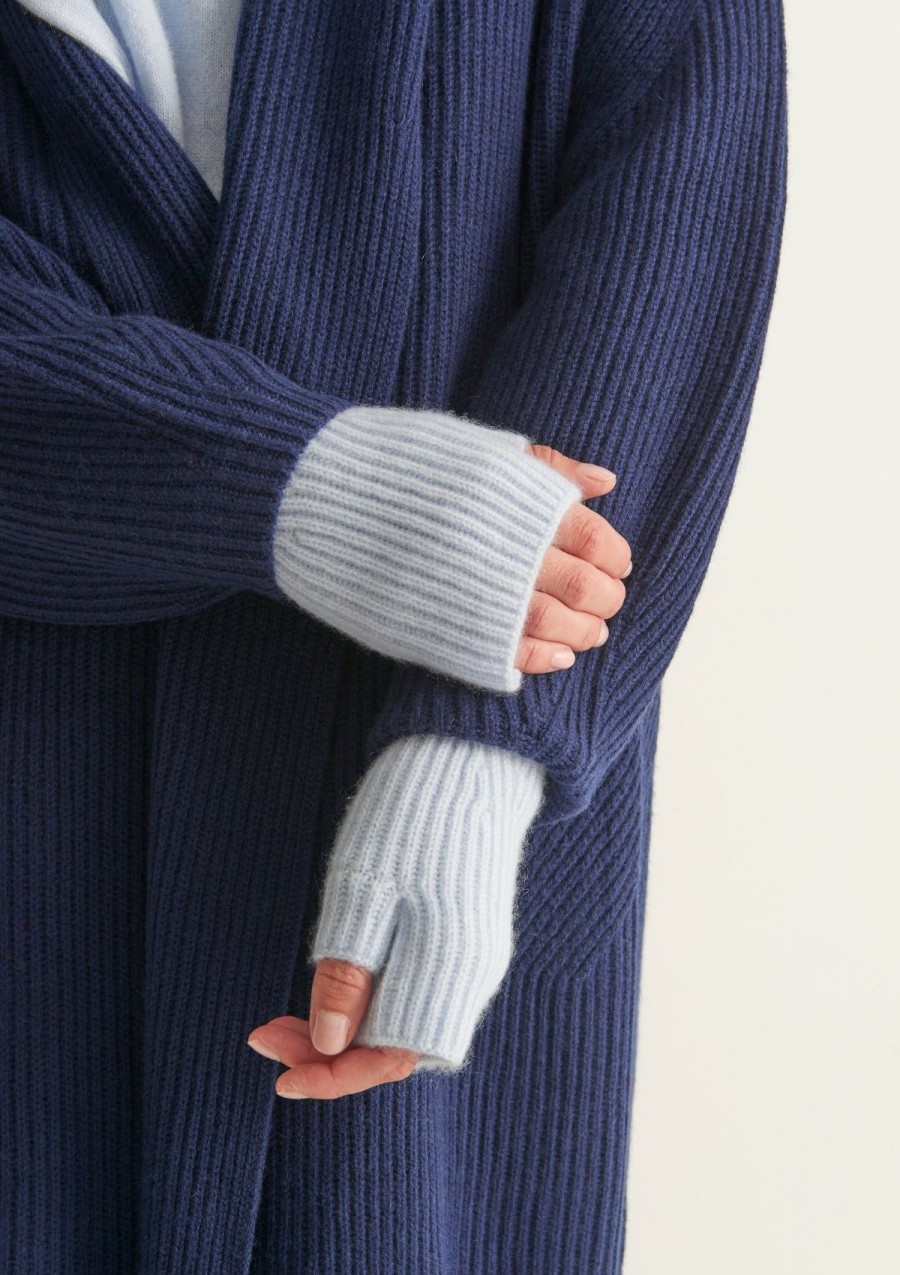 Accessories Loop Cashmere | Cashmere Mitt In Whisper Blue