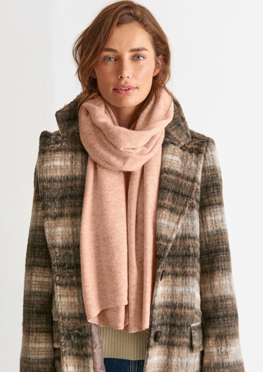 Accessories Loop Cashmere | Cashmere Lofty Blanket Scarf In Toffee