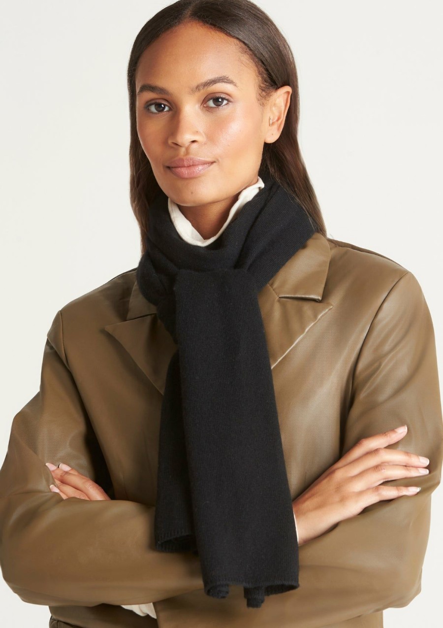 Accessories Loop Cashmere | Lofty Cashmere Scarf In Black