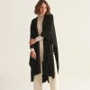 Accessories Loop Cashmere | Oversized Cashmere Cape In Black