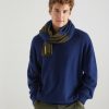 Men Loop Cashmere | Mens Cashmere Scarf In Midnight Colourblock