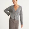 Women Loop Cashmere | Lofty Cashmere Cardigan In Canyon Grey